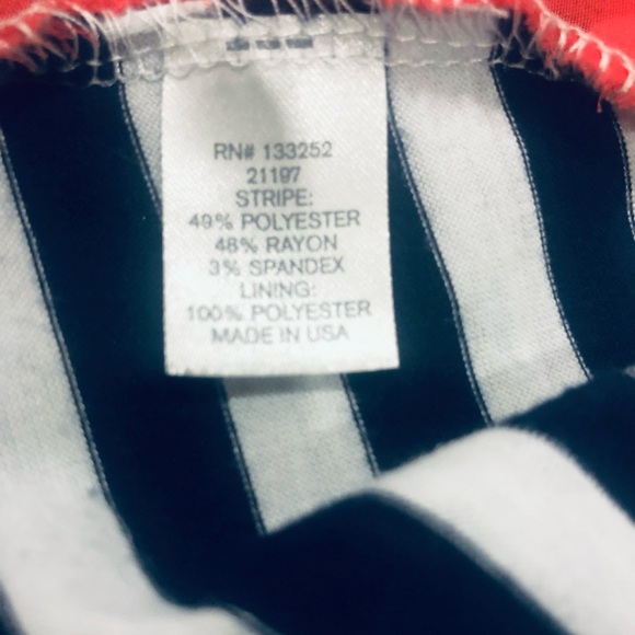 ❤️🔥Charming Charlie❤️🔥Striped SS Tee w/Sheer Back❤️🔥Measurements Pics❤️🔥 - Picture 7 of 11